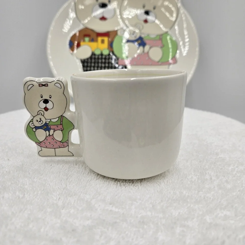 Mikasa Playtime Bears Children's Dinnerware Set 3 Piece Plate Bowl Cup Japan
